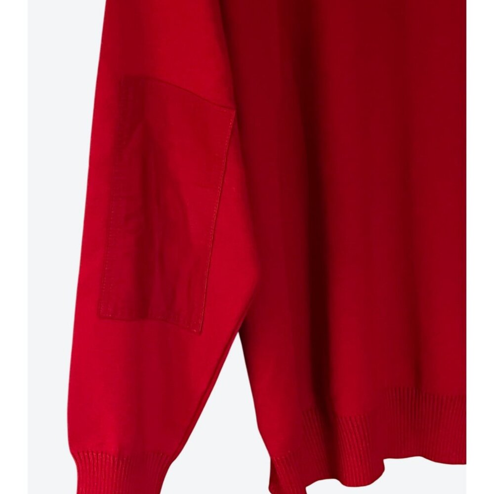 Paul & Shark Yachting Men's XXL Long Sleeve Crew Neck Red Wool Blend Sweater - Picture 6 of 10